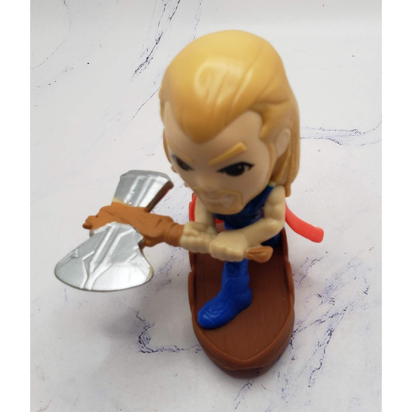 McDonald's 2022 THOR LOVE and THUNDER Marvel Happy Meal Toy Thor #1 - Picture 5 of 6